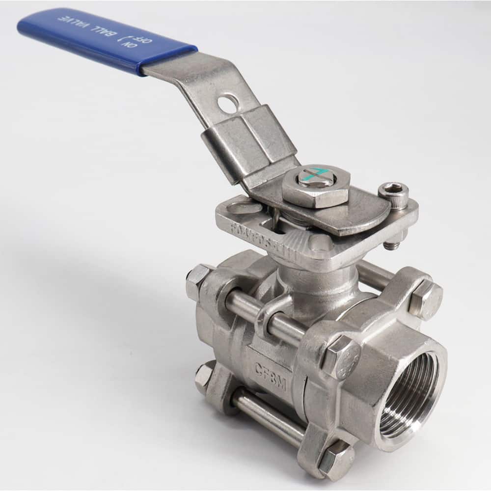 Manual Ball Valve with Mounting Pad: 3/4″ Pipe, Full Port