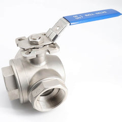 Manual Ball Valve with Mounting Pad: 3/4″ Pipe, Full Port