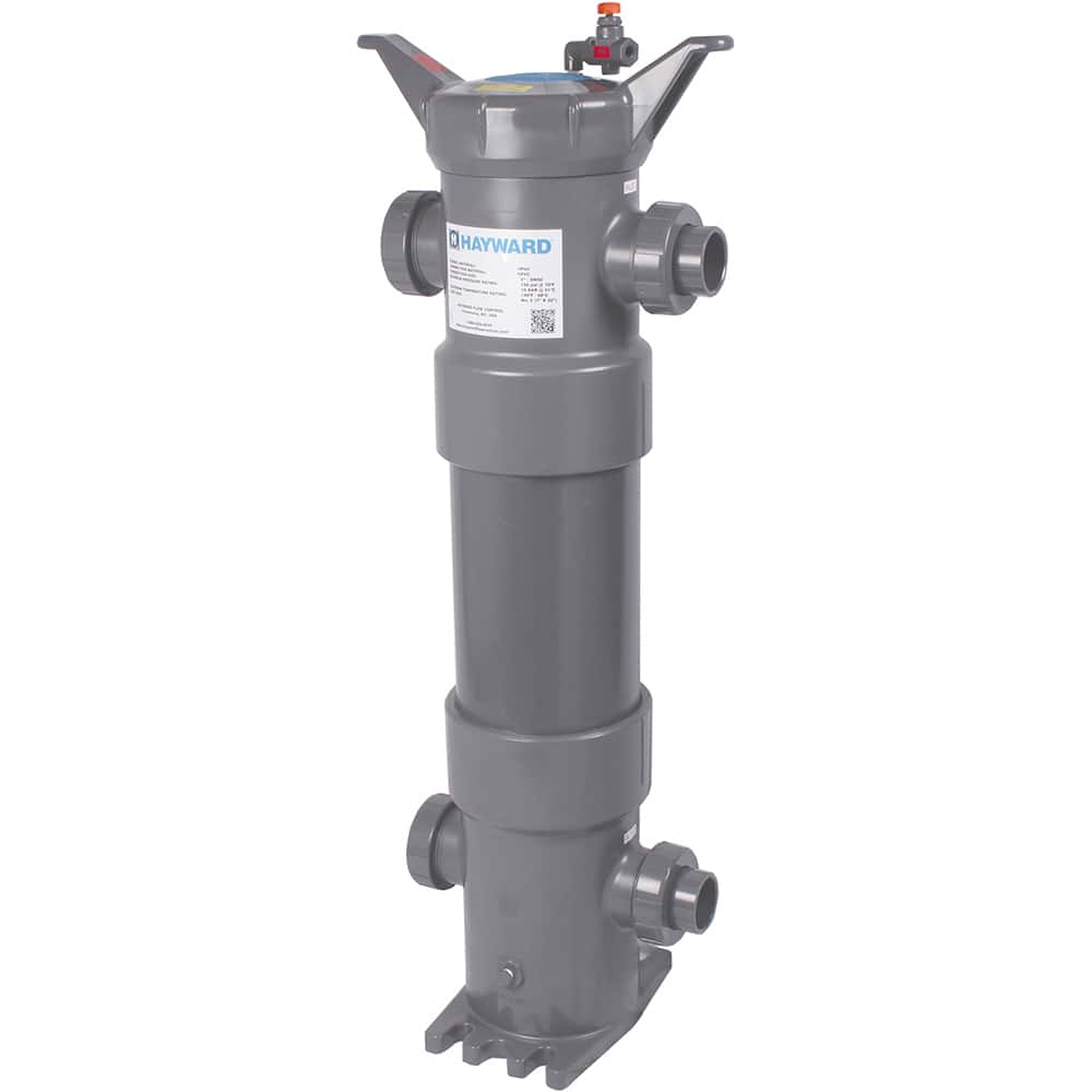 Hayward - Bag Filter Housings; Bag Size (#): 2 ; Length (Decimal Inch): 32.0000 ; Pipe Size: 4 (Inch); End Connections: Threaded ; Maximum Flow Rate (GPM): 100 ; Maximum Working Pressure (psi): 150.000 - Exact Industrial Supply