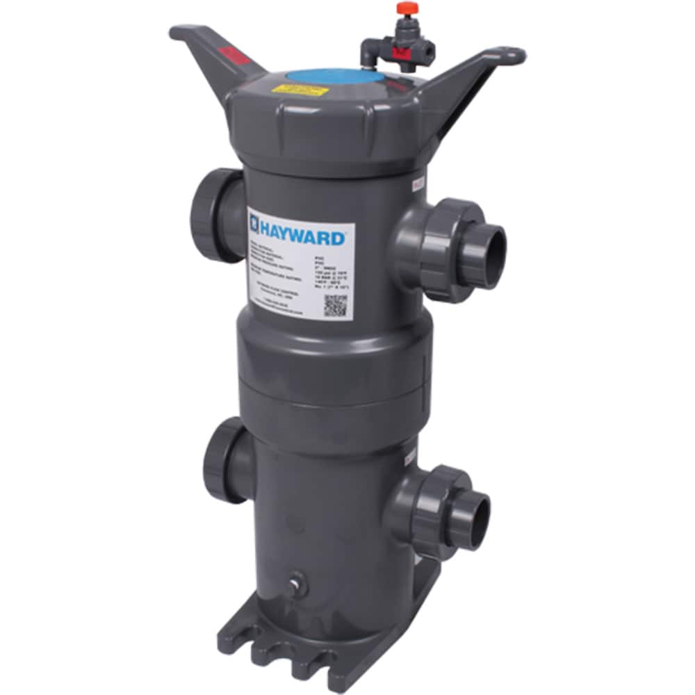 Hayward - Bag Filter Housings; Bag Size (#): 1 ; Length (Decimal Inch): 16.0000 ; Pipe Size: 2 (Inch); End Connections: Socket; Threaded ; Maximum Flow Rate (GPM): 100 ; Maximum Working Pressure (psi): 150.000 - Exact Industrial Supply