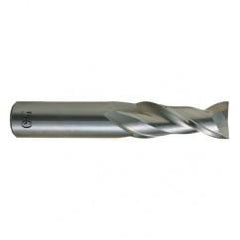 1 Dia. x 5 Overall Length 2-Flute .060 C/R Solid Carbide SE End Mill-Round Shank-Center Cutting-Uncoated - Americas Industrial Supply