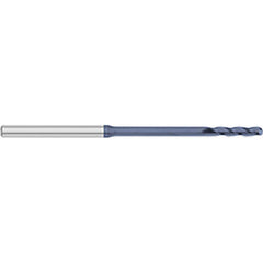 Ball End Mill: 0.07″ Dia, 0.5″ LOC, 3 Flute, Solid Carbide 2-1/2″ OAL, 1/8″ Shank Dia, 30 ° Helix, AlTiN Coated, Single End
