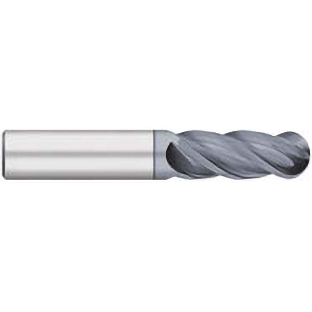 Titan USA - Ball End Mills; Mill Diameter (Inch): 3/4 ; Mill Diameter (Decimal Inch): 0.7500 ; Number of Flutes: 4 ; Length of Cut (Inch): 1-5/8 ; Length of Cut (Decimal Inch): 1.6250 ; Material: Solid Carbide - Exact Industrial Supply