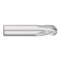 Titan USA - Ball End Mills; Mill Diameter (Inch): 1/16 ; Mill Diameter (Decimal Inch): 0.0625 ; Number of Flutes: 3 ; Length of Cut (Inch): 1/8 ; Length of Cut (Decimal Inch): 0.1250 ; Material: Solid Carbide - Exact Industrial Supply