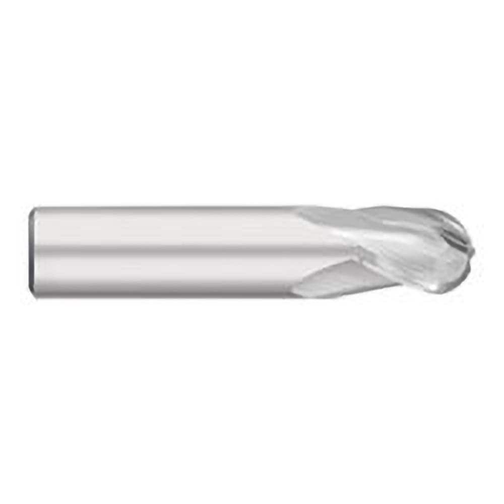 Titan USA - Ball End Mills; Mill Diameter (Decimal Inch): 0.2188 ; Number of Flutes: 3 ; Length of Cut (Inch): 7/16 ; Length of Cut (Decimal Inch): 0.4375 ; Material: Solid Carbide ; Overall Length (Inch): 2 - Exact Industrial Supply