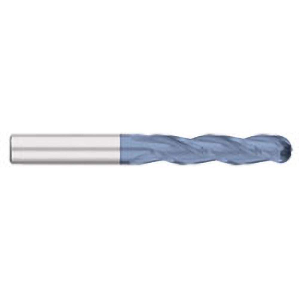 Titan USA - Ball End Mills; Mill Diameter (Inch): 1/8 ; Mill Diameter (Decimal Inch): 0.1250 ; Number of Flutes: 3 ; Length of Cut (Inch): 1 ; Length of Cut (Decimal Inch): 1.0000 ; Material: Solid Carbide - Exact Industrial Supply