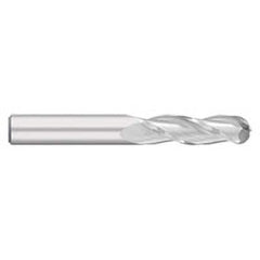 Titan USA - Ball End Mills; Mill Diameter (Inch): 3/16 ; Mill Diameter (Decimal Inch): 0.1875 ; Number of Flutes: 3 ; Length of Cut (Inch): 3/4 ; Length of Cut (Decimal Inch): 0.7500 ; Material: Solid Carbide - Exact Industrial Supply