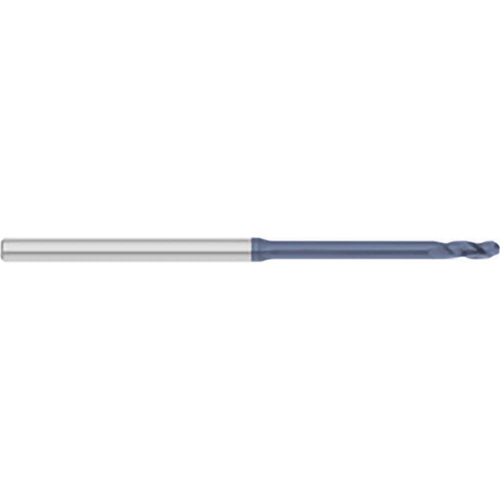Titan USA - Ball End Mills; Mill Diameter (Decimal Inch): 0.0400 ; Number of Flutes: 3 ; Length of Cut (Decimal Inch): 0.1200 ; Material: Solid Carbide ; Overall Length (Inch): 2-1/2 ; Overall Length (Decimal Inch): 2.50000 - Exact Industrial Supply