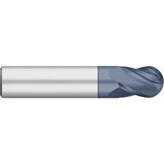 Titan USA - Ball End Mills; Mill Diameter (Inch): 1/8 ; Mill Diameter (Decimal Inch): 0.1250 ; Number of Flutes: 4 ; Length of Cut (Inch): 1/4 ; Length of Cut (Decimal Inch): 0.2500 ; Material: Solid Carbide - Exact Industrial Supply