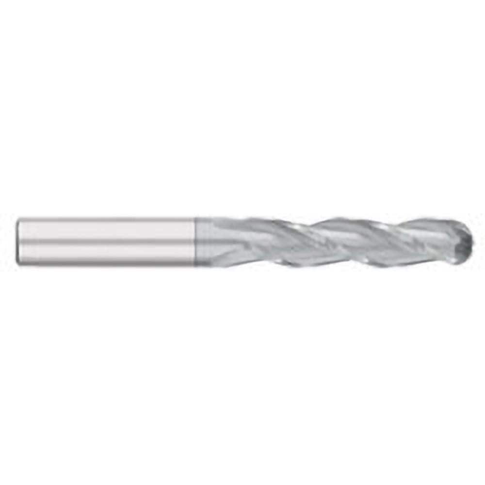 Titan USA - Ball End Mills; Mill Diameter (Inch): 1/2 ; Mill Diameter (Decimal Inch): 0.5000 ; Number of Flutes: 3 ; Length of Cut (Inch): 1-1/2 ; Length of Cut (Decimal Inch): 1.5000 ; Material: Solid Carbide - Exact Industrial Supply