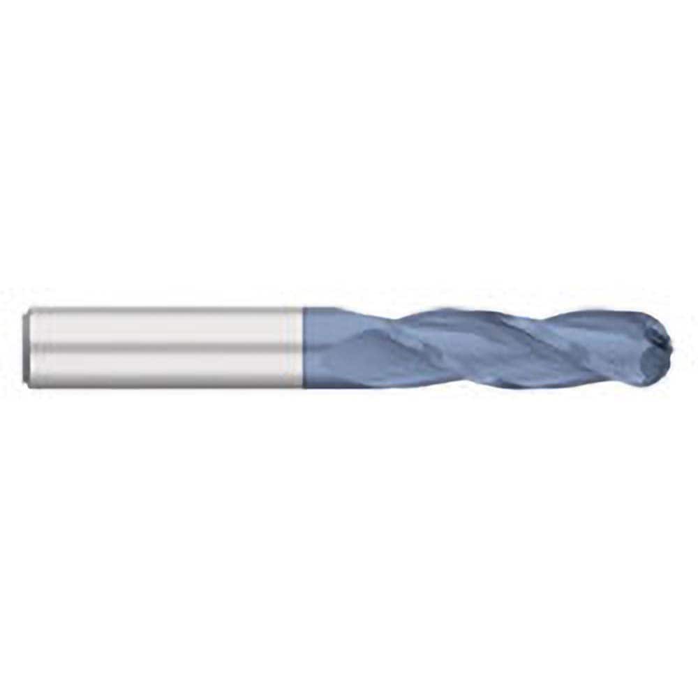 Titan USA - Ball End Mills; Mill Diameter (Inch): 3/16 ; Mill Diameter (Decimal Inch): 0.1875 ; Number of Flutes: 3 ; Length of Cut (Inch): 3/4 ; Length of Cut (Decimal Inch): 0.7500 ; Material: Solid Carbide - Exact Industrial Supply