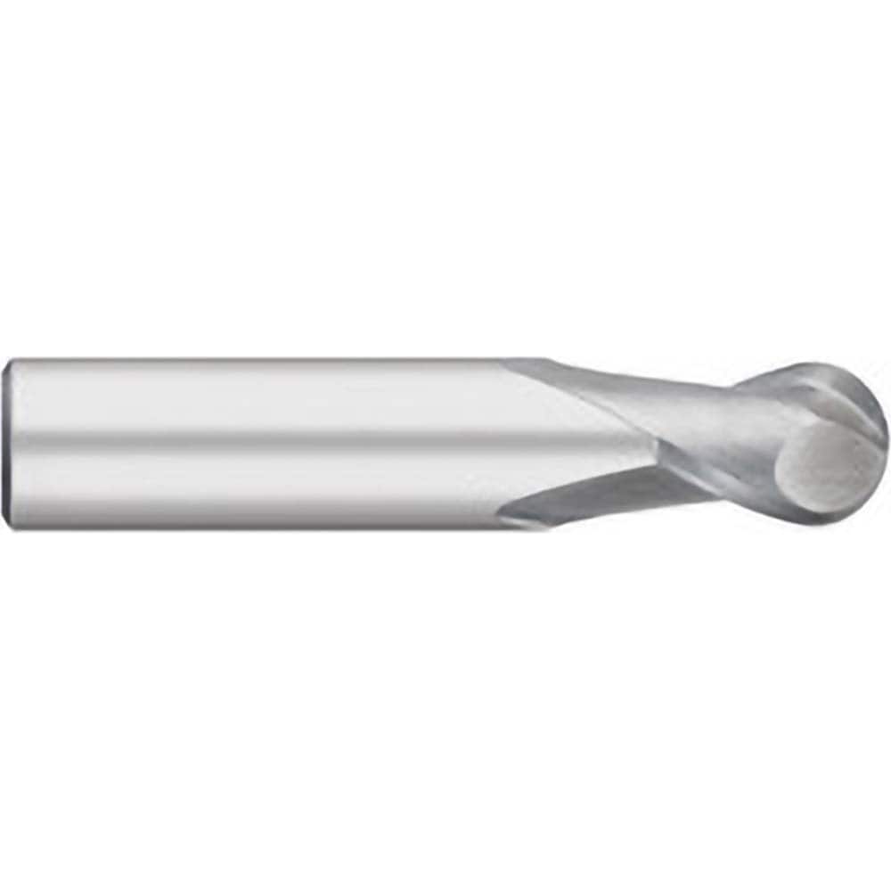 Titan USA - Ball End Mills; Mill Diameter (Inch): 1/16 ; Mill Diameter (Decimal Inch): 0.0625 ; Number of Flutes: 2 ; Length of Cut (Inch): 1/8 ; Length of Cut (Decimal Inch): 0.1250 ; Material: Solid Carbide - Exact Industrial Supply