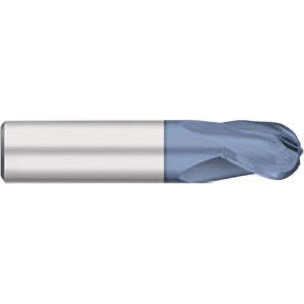 Titan USA - Ball End Mills; Mill Diameter (Inch): 1/8 ; Mill Diameter (Decimal Inch): 0.1250 ; Number of Flutes: 3 ; Length of Cut (Inch): 1/4 ; Length of Cut (Decimal Inch): 0.2500 ; Material: Solid Carbide - Exact Industrial Supply