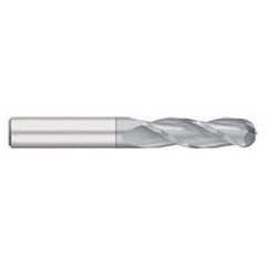 Titan USA - Ball End Mills; Mill Diameter (Inch): 5/16 ; Mill Diameter (Decimal Inch): 0.3125 ; Number of Flutes: 3 ; Length of Cut (Inch): 1-1/8 ; Length of Cut (Decimal Inch): 1.1250 ; Material: Solid Carbide - Exact Industrial Supply
