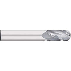 Titan USA - Ball End Mills; Mill Diameter (mm): 5.50 ; Mill Diameter (Decimal Inch): 0.2165 ; Number of Flutes: 4 ; Length of Cut (mm): 16.0000 ; Length of Cut (Decimal Inch): 0.6299 ; Material: Solid Carbide - Exact Industrial Supply