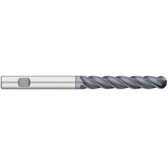Titan USA - Ball End Mills; Mill Diameter (Inch): 1/2 ; Mill Diameter (Decimal Inch): 0.5000 ; Number of Flutes: 4 ; Length of Cut (Inch): 3 ; Length of Cut (Decimal Inch): 3.0000 ; Material: Solid Carbide - Exact Industrial Supply