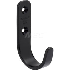 All-Purpose & Utility Hooks; Overall Length (Inch): 1-11/16; Finish/Coating: Black; Maximum Load Capacity: 17.60; Additional Information: Projection: 30 mm; Width: 18 mm; Distance Between Mounting Holes: 23 mm; Minimum Order Quantity: 304 Stainless Steel;