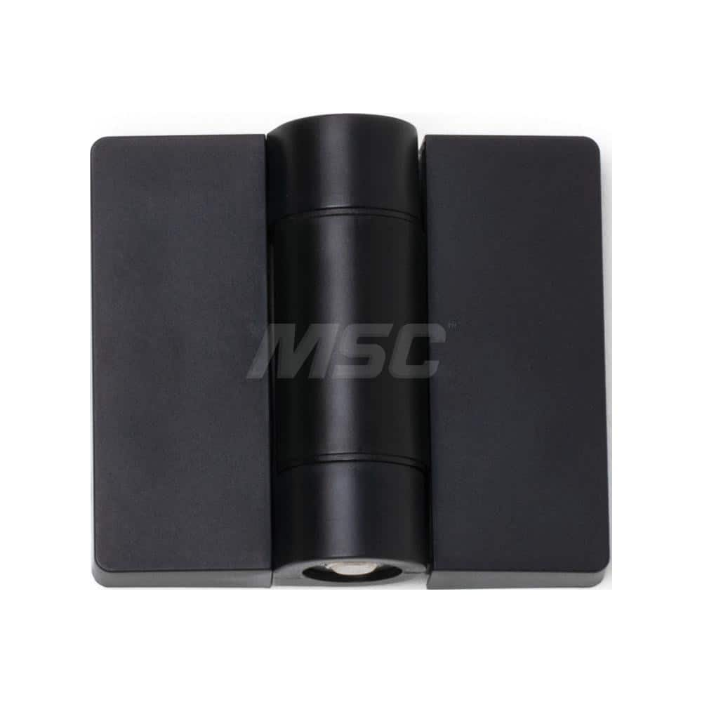 Angle-Adjustable Detent Hinge: Polyoxymethylene, Black Finish