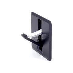 All-Purpose & Utility Hooks; Overall Length (Inch): 3; Finish/Coating: Matte Black; Maximum Load Capacity: 44.00; Width (Inch): 3; Minimum Order Quantity: Zinc Alloy; Type: Square Retractable Recessed Hook; Material: Zinc Alloy; Type: Square Retractable R