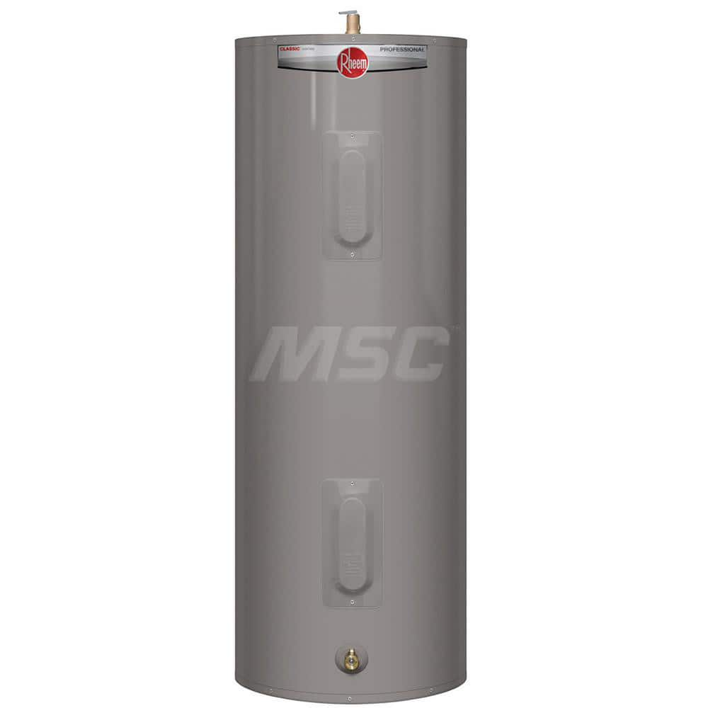 Electric Water Heaters; Style: Short; Voltage: 240; Wire Gauge: 10; Temperature Rise: 90 ™F @ 21 GPH; Kilowatts: 4.5; Tank Capacity (Gal.): 28.00; Diameter/Width (Inch): 23; Amperage Rating: 18.75; Phase: 1