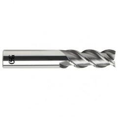 5/8 Dia. x 3-1/2 Overall Length 3-Flute .090 C/R Solid Carbide SE End Mill-Round Shank-Center Cutting-Uncoated - Americas Industrial Supply
