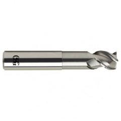 1/4 Dia. x 4 Overall Length 3-Flute .020 C/R Solid Carbide SE End Mill-Round Shank-Center Cutting-Uncoated - Americas Industrial Supply