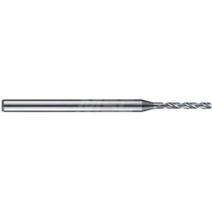 Micro Drill Bit: 0.0787″ Dia, 140 °, Solid Carbide Bright/Uncoated, RH Cut, Helical Flute, Series 6200 HP