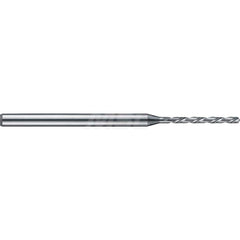 Micro Drill Bit: 0.0768″ Dia, 140 °, Solid Carbide Bright/Uncoated, RH Cut, Helical Flute, Series 6220 HP