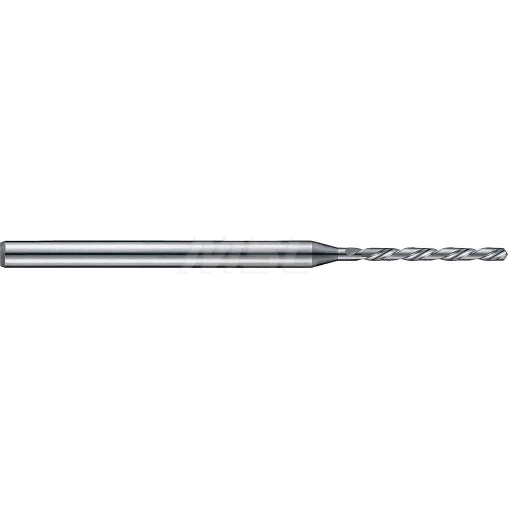 Micro Drill Bit: 0.0433″ Dia, 140 °, Solid Carbide Bright/Uncoated, RH Cut, Helical Flute, Series 6220 HP