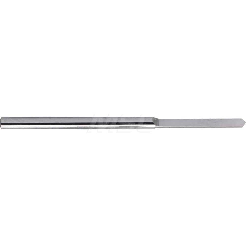 Gun Drill Bits; DrillType: Half-Round Single Lip Gun Drill; Drill Size (Inch): 0.0295; Drill Size (Metric): 0.750; Drill/Shank Material: Solid Carbide; Flute Length (Metric): 7.50; Depth of Cut (Metric): 7.50; Number of Flutes: 1; Coolant Hole Configurati