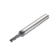 Corner Radius End Mill: 0.2756″ Dia, 3 Flutes, Solid Carbide 35 ° Helix, SIRON-A Coated, Corner Chamfer End, Series JSE513