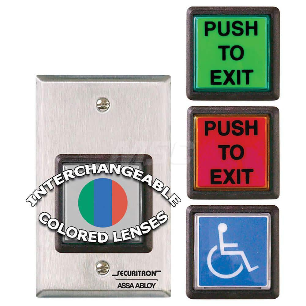 Pushbutton Switches; Switch Type: Push Button; Pushbutton Type: Flush; Pushbutton Shape: Square; Pushbutton Color: Blue; Operator Illumination: NonIlluminated; Operation Type: Momentary (MO); Amperage (mA): 10; Voltage: 12-24; Contact Form: SPDT; Amperage