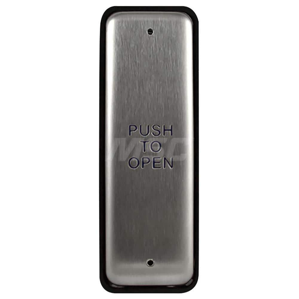 Push Plates; Material: Stainless Steel; Width (Inch): 2; Overall Length (Inch): 4.75; Finish/Coating: Stainless Steel; Shape: Rectangle; Plate Thickness: 0.1250; Touchless: No; Material: Stainless Steel; Overall Length: 4.75; Finish: Stainless Steel; Over