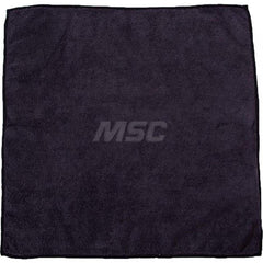 Cloth Towel: Virgin, Microfiber Black, 16″ OAL, 16″ OAW, Low Lint, 12 Sheets per Pack