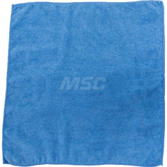 Cloth Towel: Virgin, Microfiber Blue, 12″ OAL, 12″ OAW, Low Lint, 12 Sheets per Pack