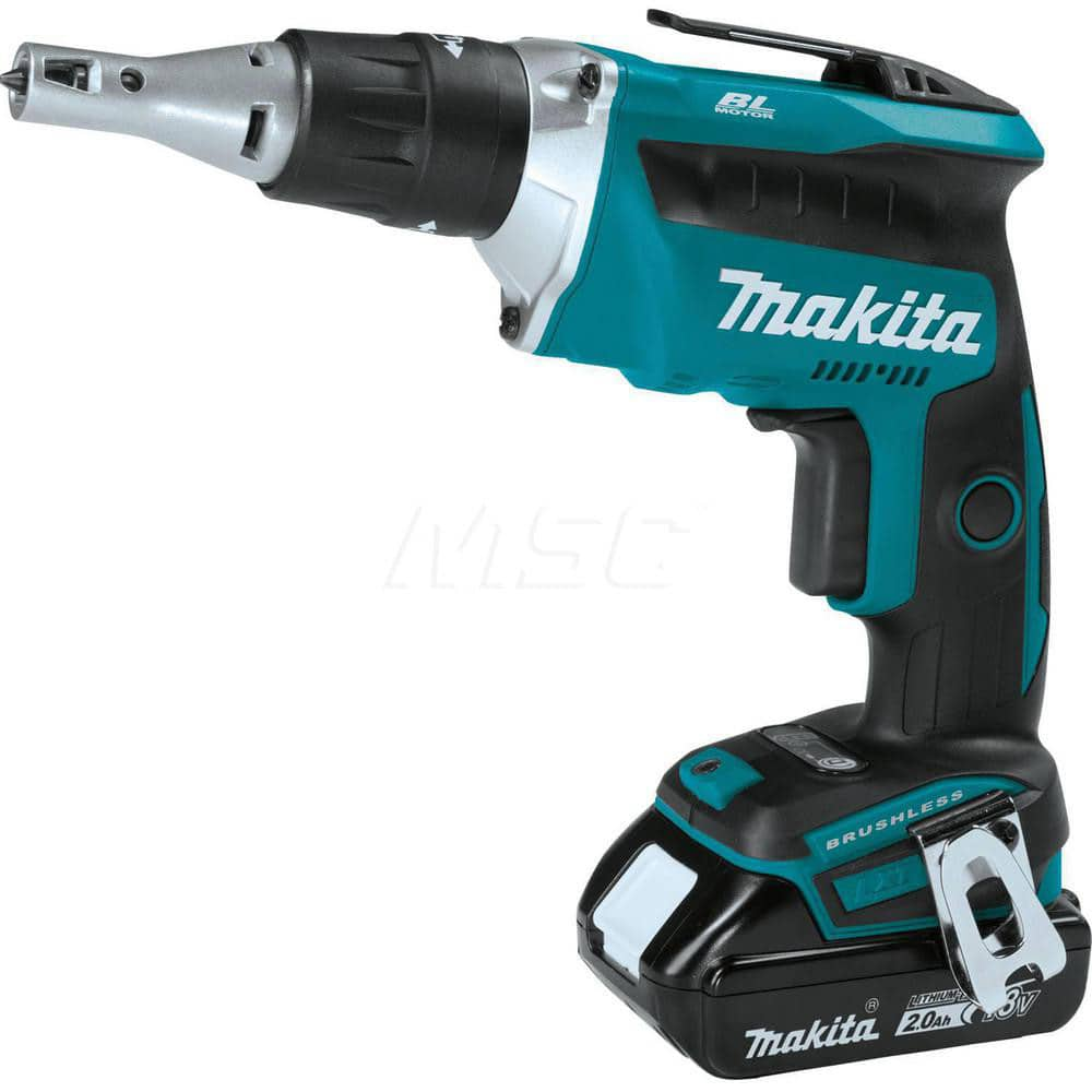 Cordless Screwdriver: 18V, 1/4″ Bit Holder, 4,000 RPM Pistol Grip, 2 Lithium-ion Battery Included, BL1820B Battery Replacement