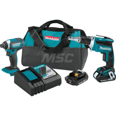 Cordless Tool Combination Kit: 18V