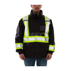 Work Jacket & Coat  Size 4X-Large N/A Polyurethane & 300D Polyester N/A Fluorescent Yellow ™Green & Black N/A 6.000 Pocket
