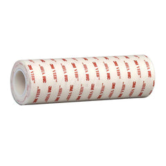 White Double-Sided Foam Tape: 6″ Wide, 5 yd Long, 25 mil Thick, Acrylic Adhesive