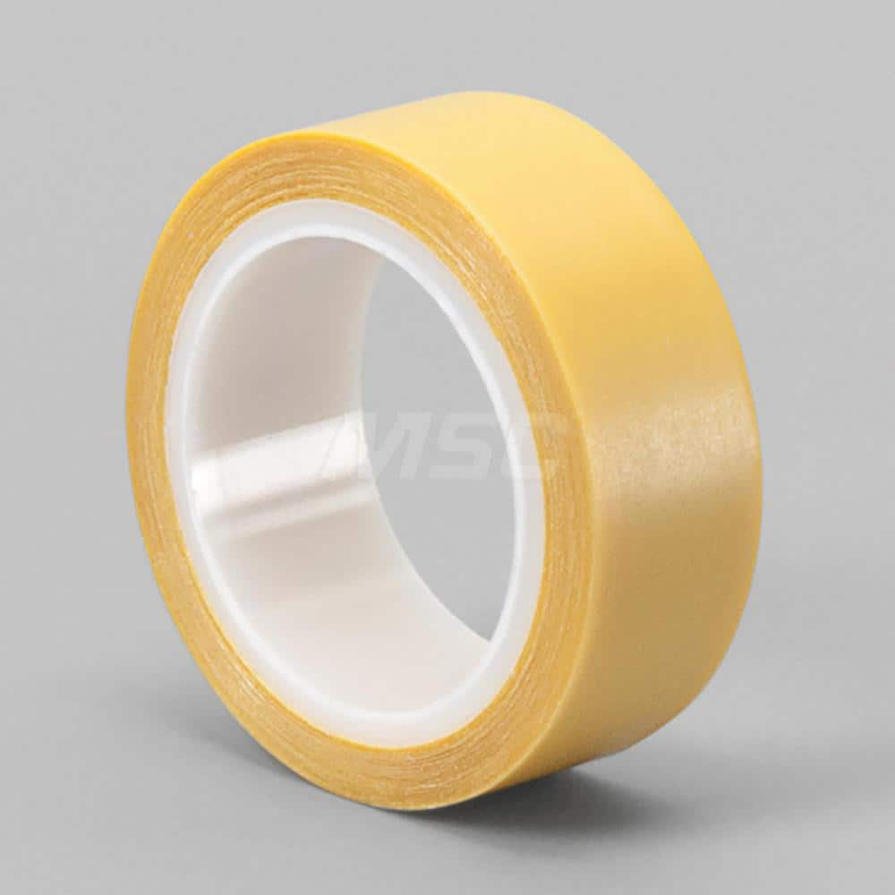 Clear Double-Sided UPVC Tape: 1″ Wide, 5 yd Long, 3.5 mil Thick, Acrylic Adhesive