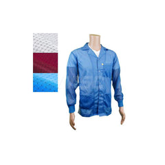 Smocks & Lab Coats; Garment Style: Smock; Material: Carbon; Size: 2X-Large; Color: Burgundy; Sleeve Length: 24; Closure Type: Snaps; Chest Size: 48; Closure Locaton: Front; Features: Light Weight; Chest Size (Inch): 48; Closure Location: Front