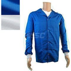 Smocks & Lab Coats; Garment Style: Smock; Material: Carbon; Size: 5X-Large; Color: White; Sleeve Length: 24; Closure Type: Snaps; Chest Size: 58; Closure Locaton: Front; Chest Size (Inch): 58; Closure Location: Front