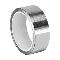 Duct Tape: 1″ Wide, 4 mil Thick, Aluminum Foil Acrylic Adhesive, 16 lb/in Tensile Strength