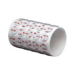 White Double-Sided Foam Tape: 1″ Wide, 3 yd Long, 25 mil Thick, Acrylic Adhesive