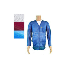 Smocks & Lab Coats; Garment Style: Smock; Material: Carbon; Size: X-Large; Color: Blue; Sleeve Length: 23; Closure Type: Snaps; Chest Size: 45; Closure Locaton: Front; Features: Light Weight; Chest Size (Inch): 45; Closure Location: Front