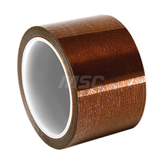 Polyimide Film Tape: 1/2″ Wide, 50' x 1 mil Thick Non-Adhesive, -40 to 450 ° F