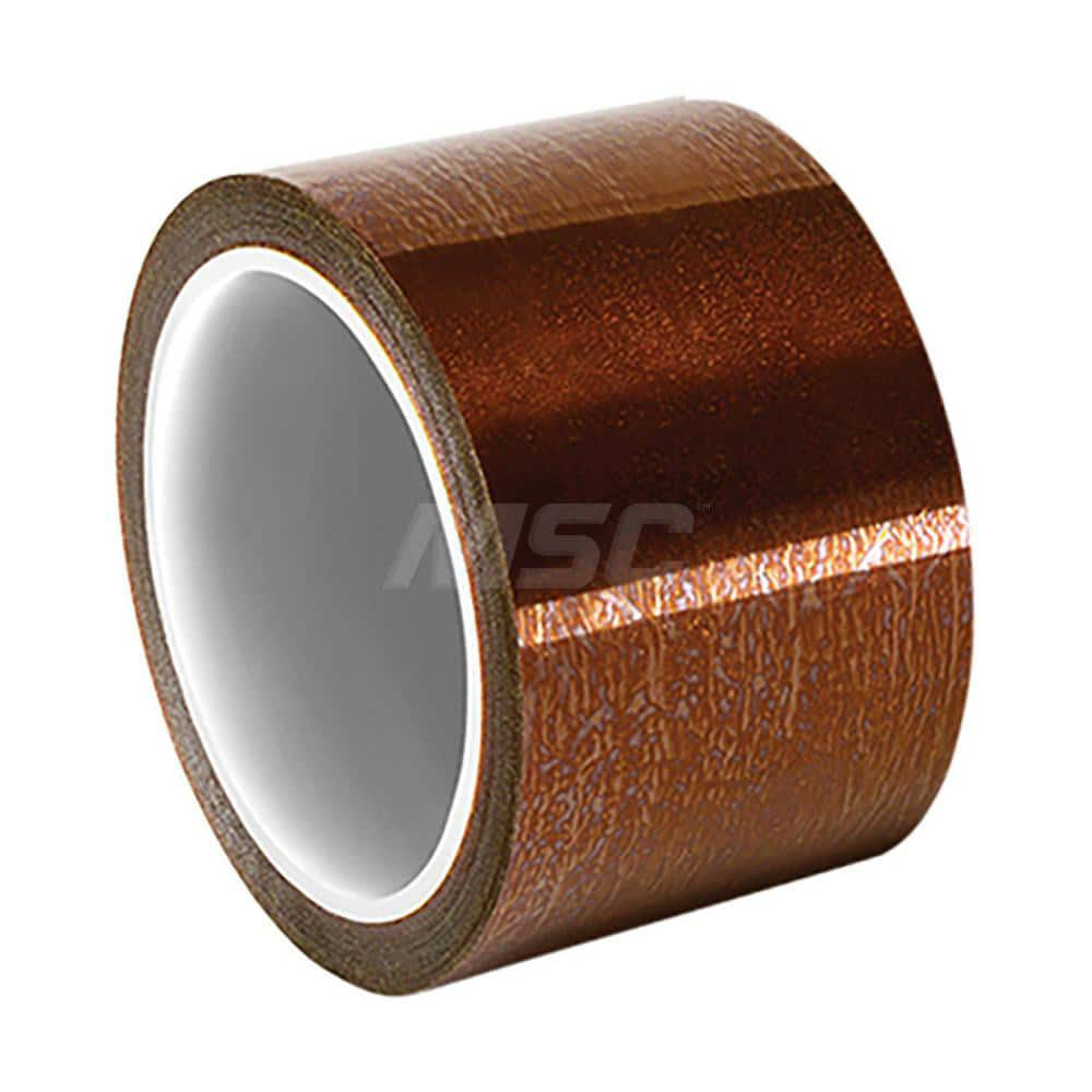 Polyimide Film Tape: 1″ Wide, 5 yd Long, 2.5 mil Thick 30 Lb/In Tensile Strength, Silicone Adhesive, -40 to 500 ° F