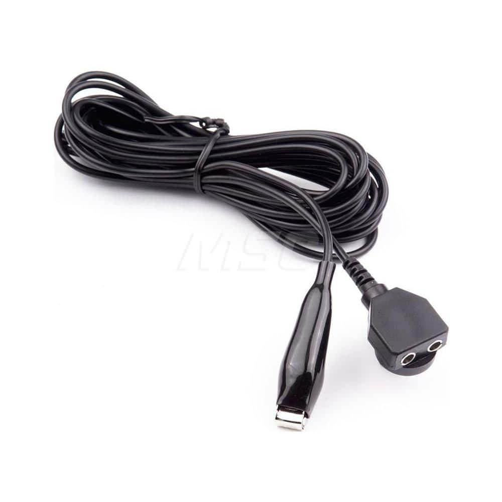 Grounding Cords; Anti-Static Equipment Compatibility: Anti-Static Floor or Table Mat; Cord Type: Wire Grounding Cord; Resistor: Yes; Color: Black; Cord Length: 15