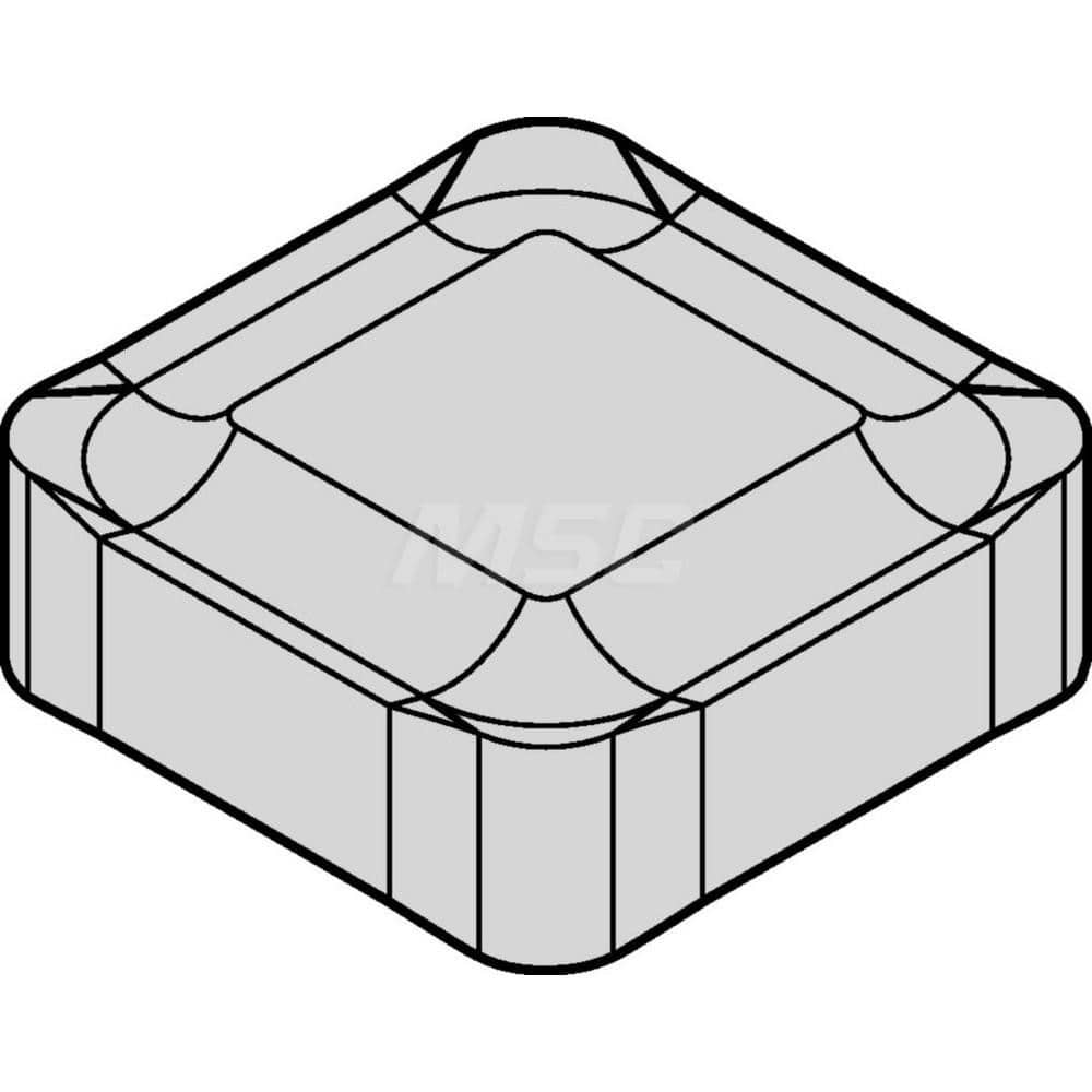 Milling Insert:  SNXF120412ENLD,  KCK20B,  Solid Carbide N/A Finish,  0.5000″ OAW