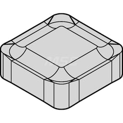 Milling Insert:  SNXF1204ZNENLD,  KCK20B,  Solid Carbide N/A Finish,  0.5000″ OAW